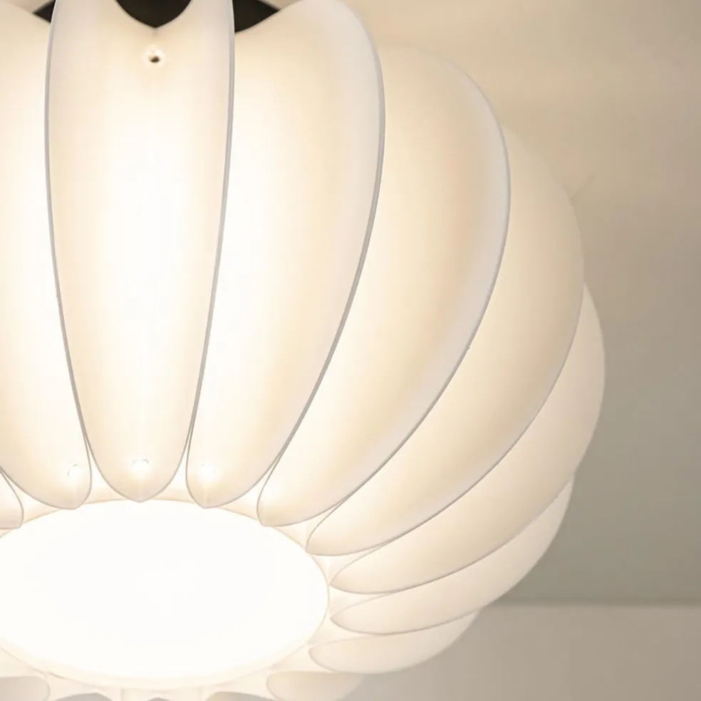 Online Straluma Plafondlamp Arena 30cm zwart/kap wit