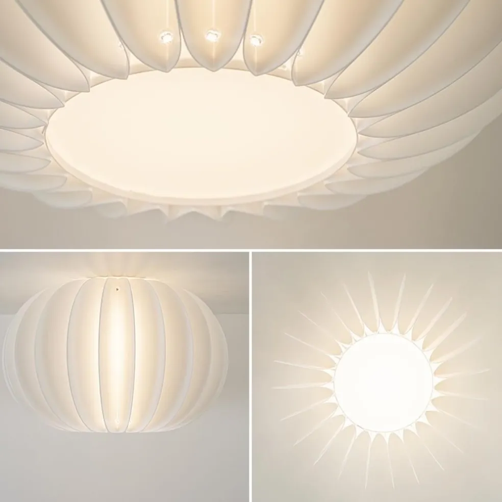 Fashion Straluma Plafondlamp Arena 40cm zwart/kap wit