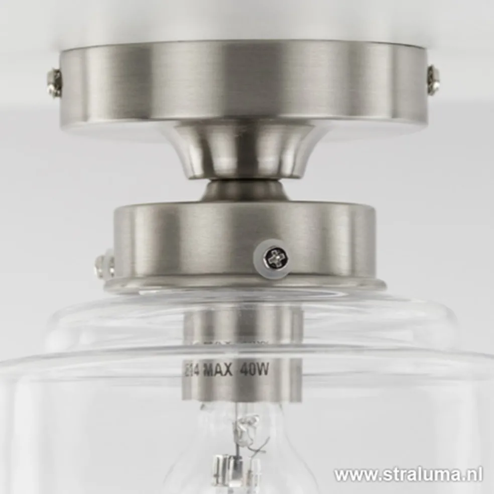 Sale Straluma Plafondlamp Art Deco klein helder glas