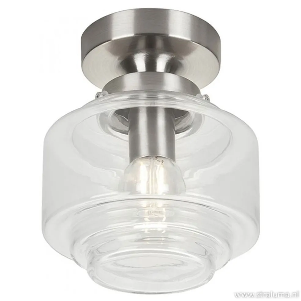 Sale Straluma Plafondlamp Art Deco klein helder glas