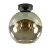 Online Straluma Plafondlamp Bella zwart+smoke glas 25cm