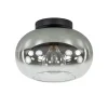 Discount Straluma Plafondlamp Bellini zwart/smoke gradient glas