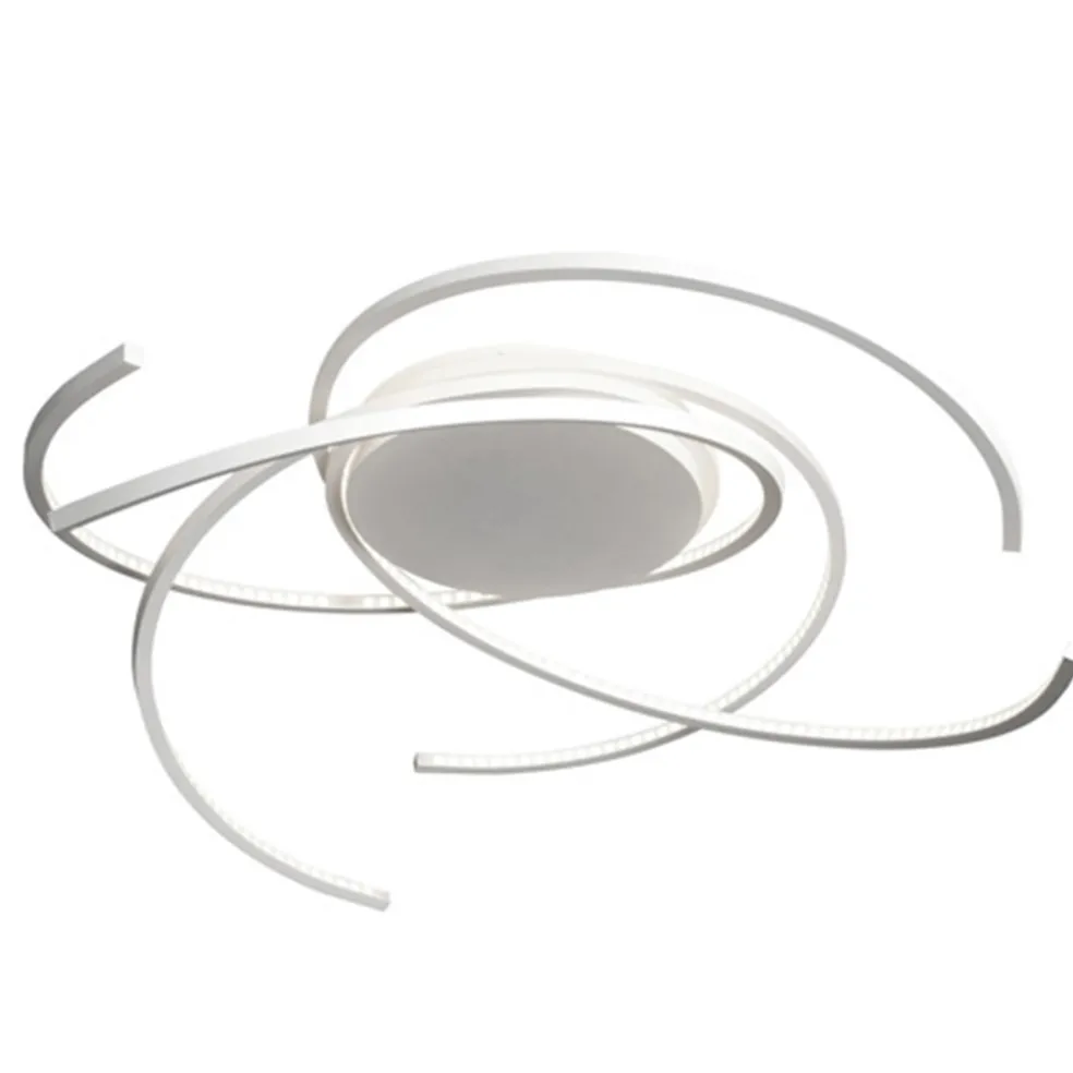 Fashion Straluma Plafondlamp bogen speels wit 80cm