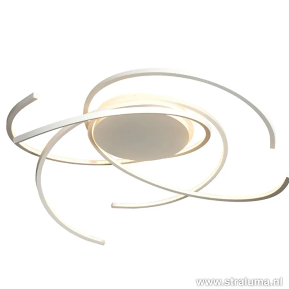 Fashion Straluma Plafondlamp bogen speels wit 80cm