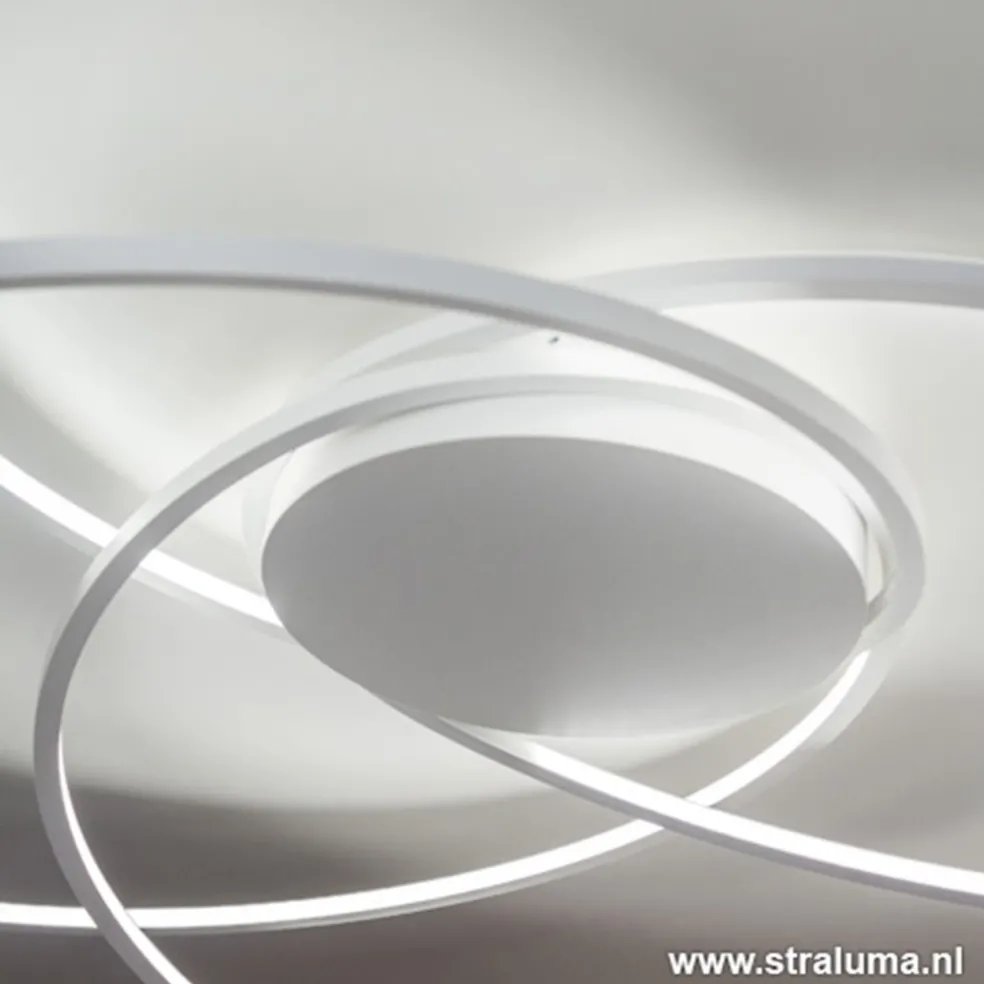 Fashion Straluma Plafondlamp bogen speels wit 80cm