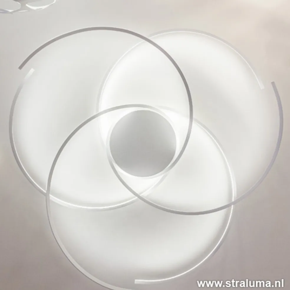 Fashion Straluma Plafondlamp bogen speels wit 80cm