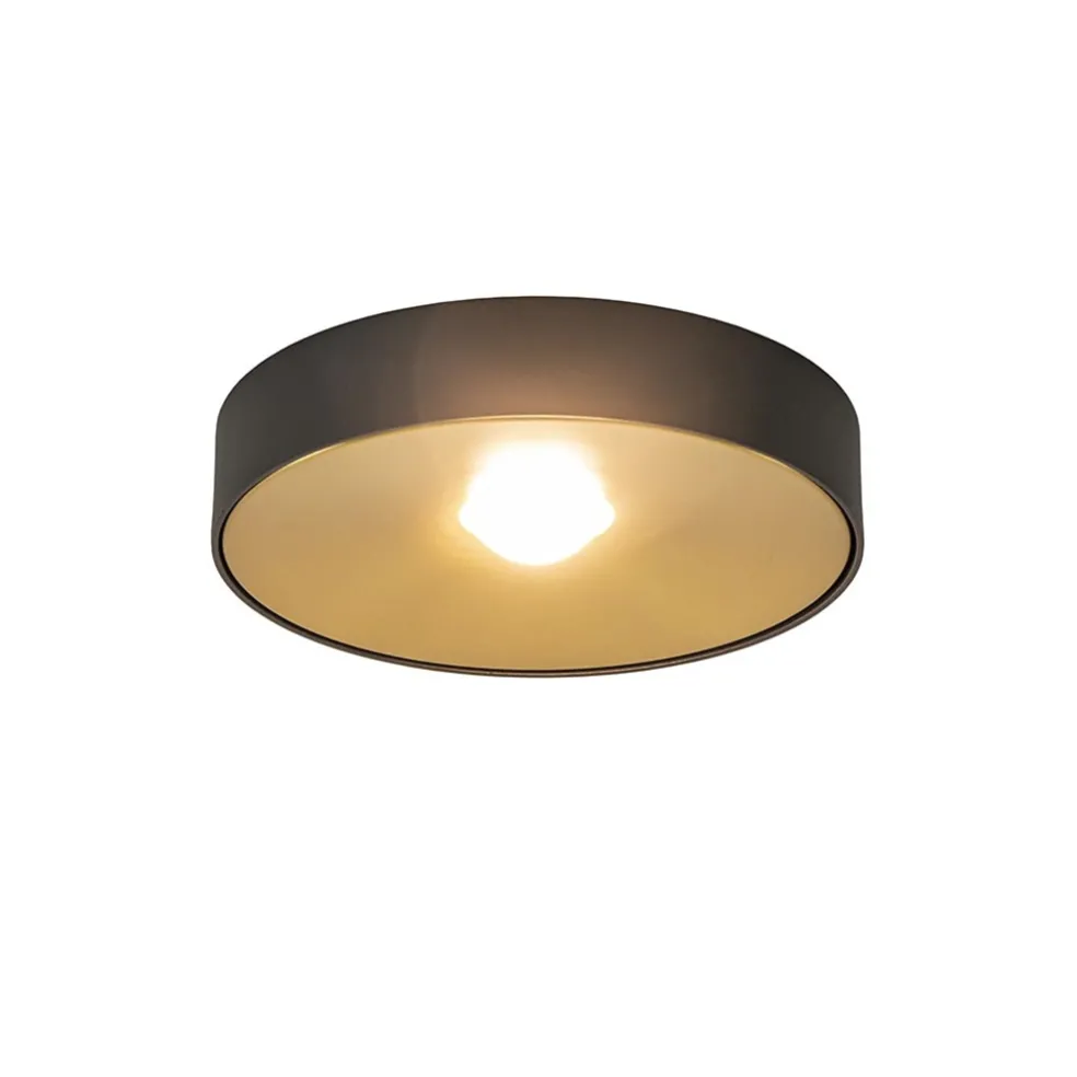 Online Straluma Plafondlamp Bright 20 zwart/matgoud