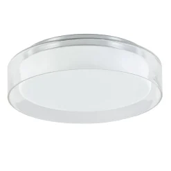 Outlet Straluma Plafondlamp chroom/clear IP44 3-step dim