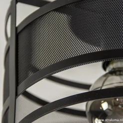 Fashion Straluma Plafondlamp cilinder gaas zwart