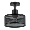 Hot Straluma Plafondlamp cilinder geperforeerd zwart