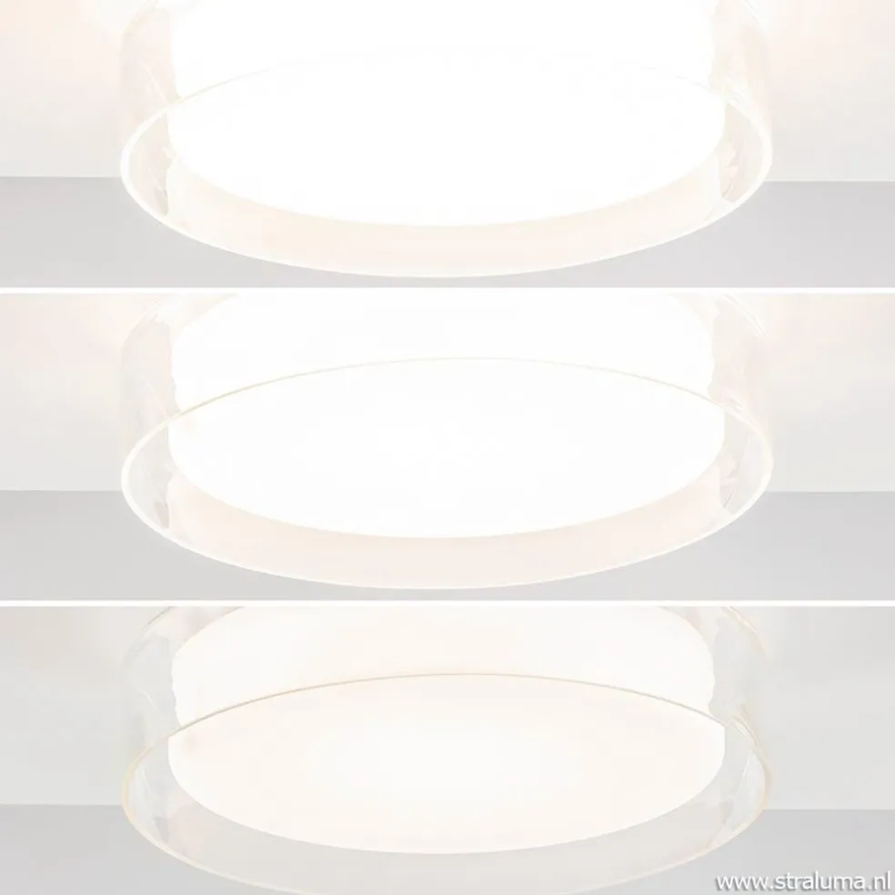 Fashion Straluma Plafondlamp Clear helder IP44 3-step dim