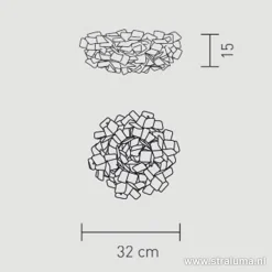 Best Sale Straluma Plafondlamp Clizia 32cm fumé