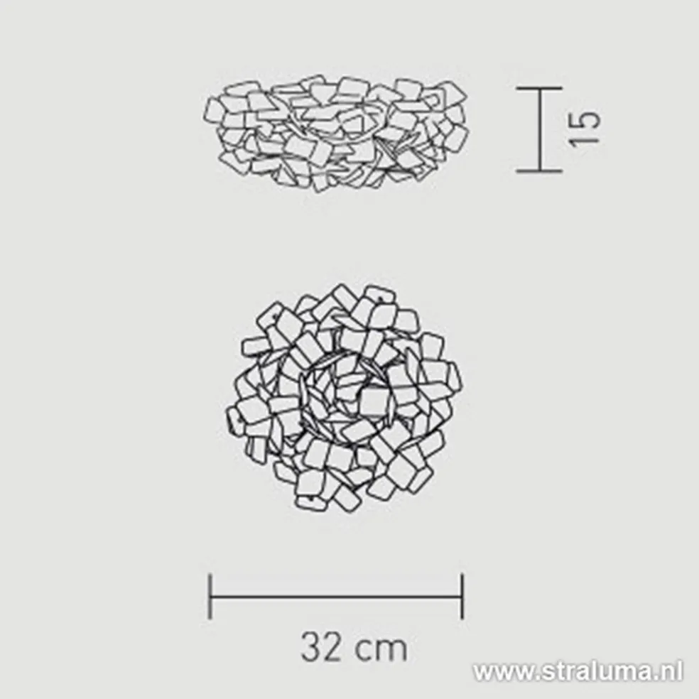 Best Sale Straluma Plafondlamp Clizia 32cm fumé