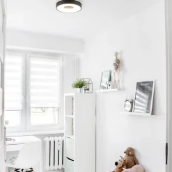 Sale Straluma Plafondlamp Coin 38 zwart + remote CCT