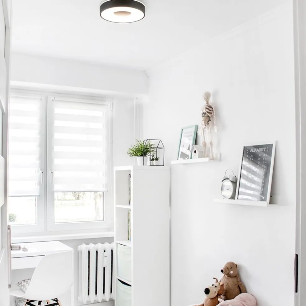 Sale Straluma Plafondlamp Coin 38 zwart + remote CCT