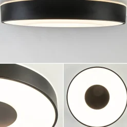 Best Straluma Plafondlamp Coin rond 50cm zwart CCT