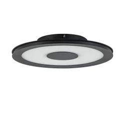 Clearance Straluma **Plafondlamp disc 32cm zwart 3-step dim