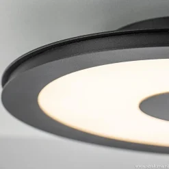 Clearance Straluma **Plafondlamp disc 32cm zwart 3-step dim