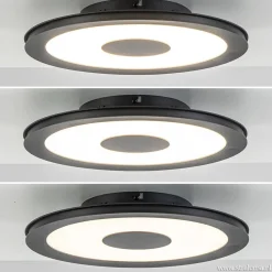 Clearance Straluma **Plafondlamp disc 32cm zwart 3-step dim