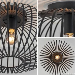Discount Straluma Plafondlamp donut draad zwart 40cm