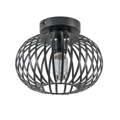 Cheap Straluma Plafondlamp donut klein draad zwart 25cm