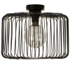 Hot Straluma Plafondlamp draad cilinder zwart 28cm