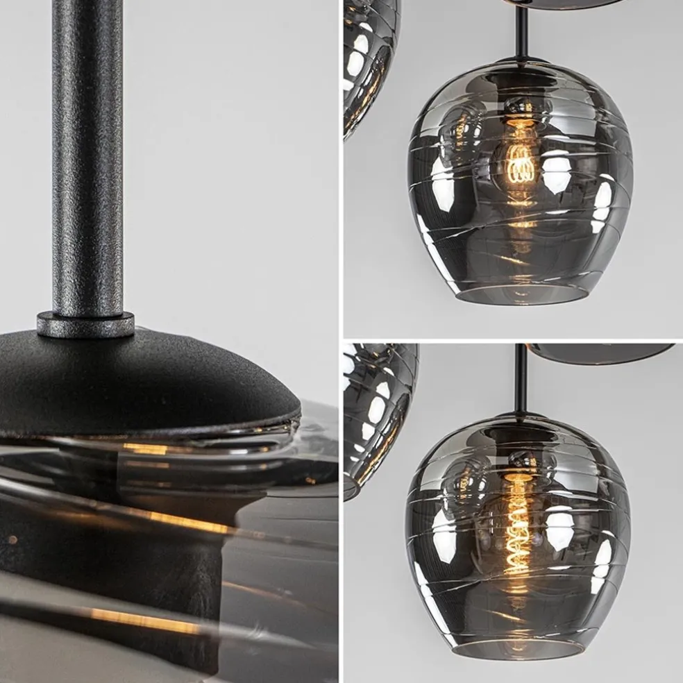 Sale Straluma Plafondlamp Fantasy Apple 3L zwart/smoke
