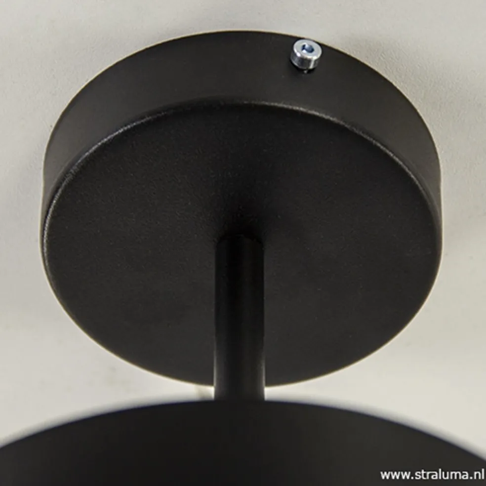 Fashion Straluma Plafondlamp Frez zwart metaal