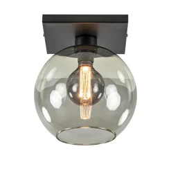 Flash Sale Straluma Plafondlamp Globe 25 vierkant zwart/smoke