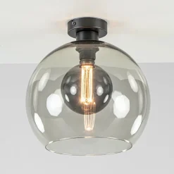 Discount Straluma Plafondlamp globe smoke glas 30cm