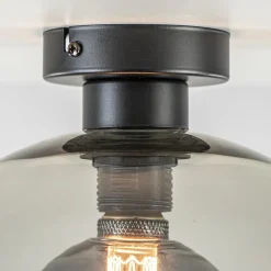 Discount Straluma Plafondlamp globe smoke glas 30cm