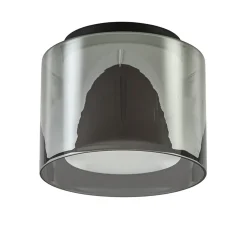 Flash Sale Straluma Plafondlamp Ice 23cm zwart/smoke IP44