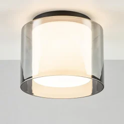 Flash Sale Straluma Plafondlamp Ice 23cm zwart/smoke IP44