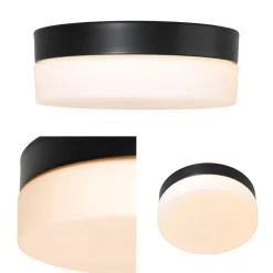 Shop Straluma Plafondlamp Ikaro zwart 24cm 3-step dim