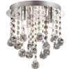 Shop Straluma Plafondlamp kristal bollen + chroom 22cm