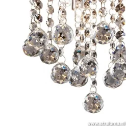 Shop Straluma Plafondlamp kristal bollen + chroom 22cm