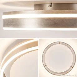 Clearance Straluma Plafondlamp Led Cirkel rvs 40cm