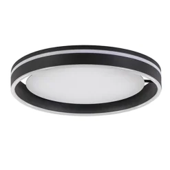 Shop Straluma Plafondlamp Led Cirkel zwart/wit