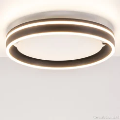 Shop Straluma Plafondlamp Led Cirkel zwart/wit