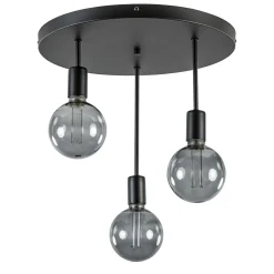 Best Straluma Plafondlamp 3-lichts zwart ex. e27
