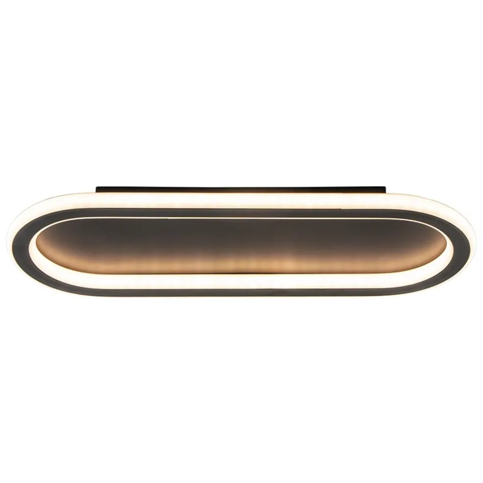 Best Sale Straluma Plafondlamp Lois 40 zwart 3-switch dim