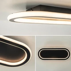Best Sale Straluma Plafondlamp Lois 40 zwart 3-switch dim