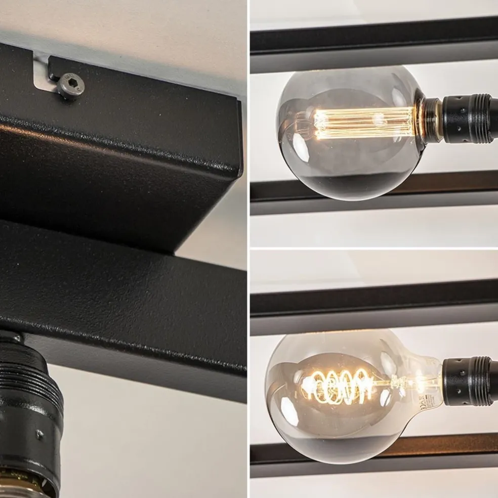 Cheap Straluma Plafondlamp Longa zwart 2xframe vierkant