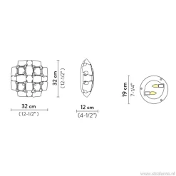 Best Straluma Plafondlamp Mida gold 32cm