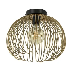 Cheap Straluma Plafondlamp Nest matgoud/zwart