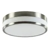Fashion Straluma Plafondlamp nikkel/glas IP44 3-step dim.