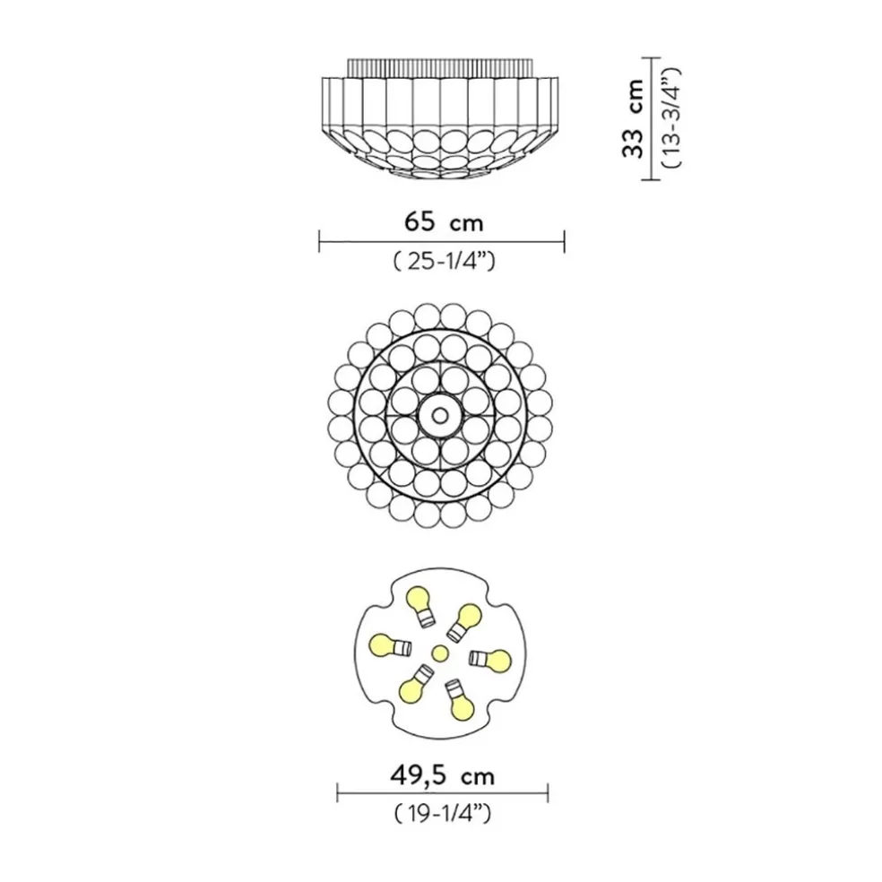 Discount Straluma Plafondlamp Odeon 65 gold