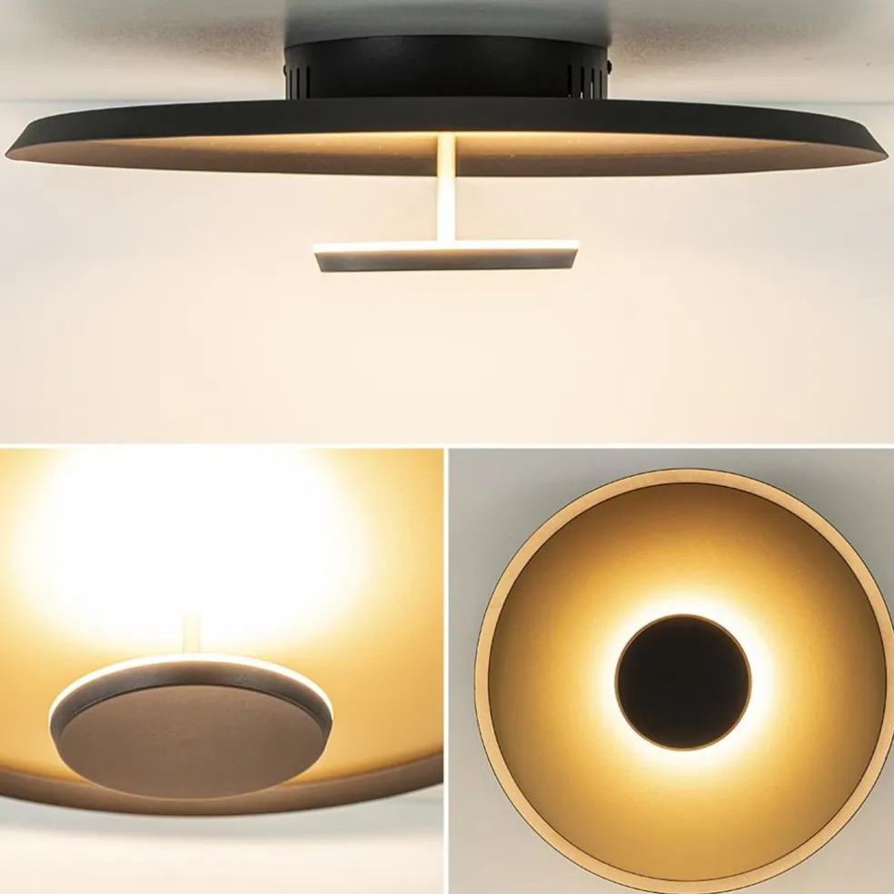 Best Sale Straluma Plafondlamp Oro 45cm zwart/matgoud