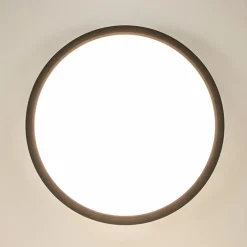 New Straluma Plafondlamp Piatto 30 zwart + bew.sensor
