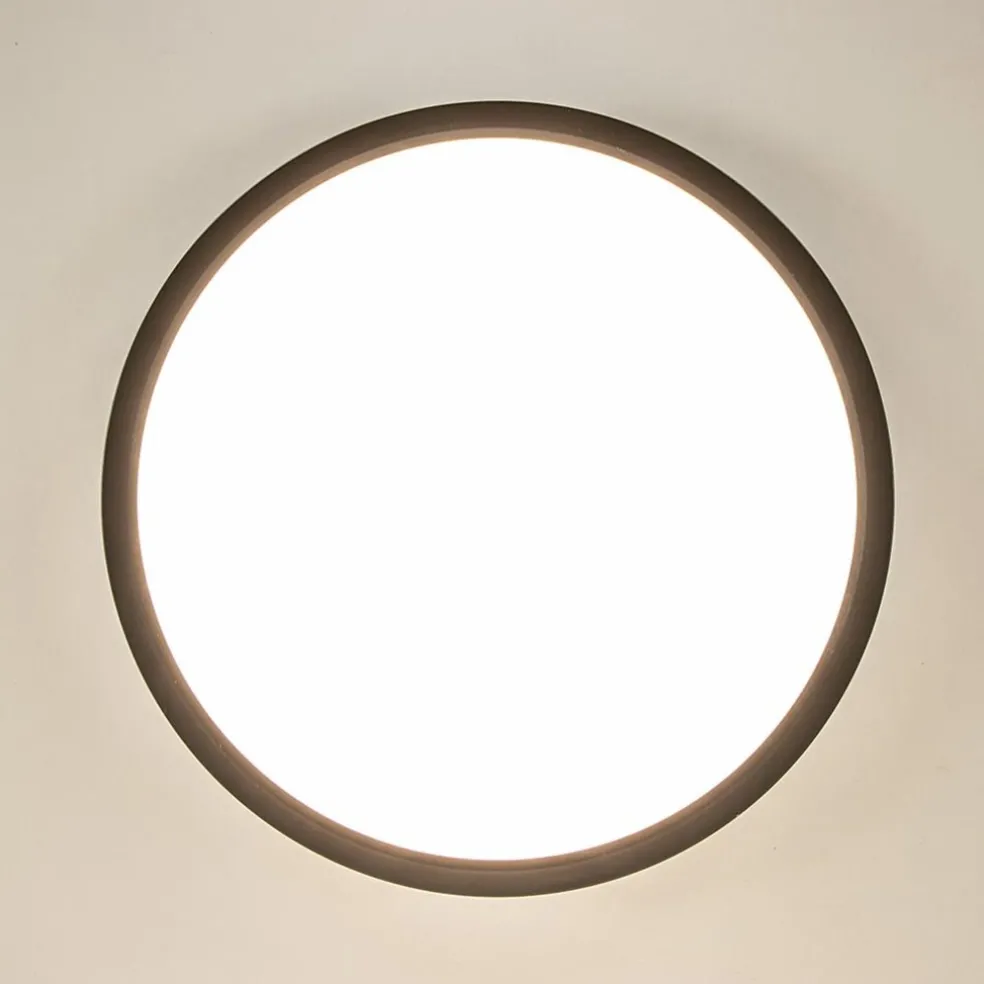 New Straluma Plafondlamp Piatto 30 zwart + bew.sensor